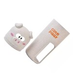 Toothbrush holder for travel, piggy shape, white color, model P10W